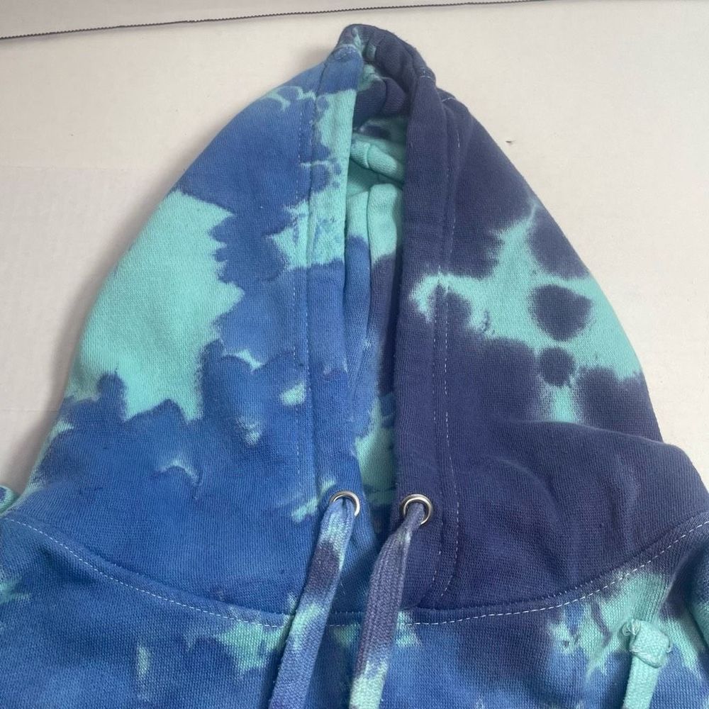 BNWT ACDC FOR THOSE ABOUT TO ROCK UK TOUR 1982 TIE DYE HOODIE MENS/UNISEX L/XL - Picture 11 of 16